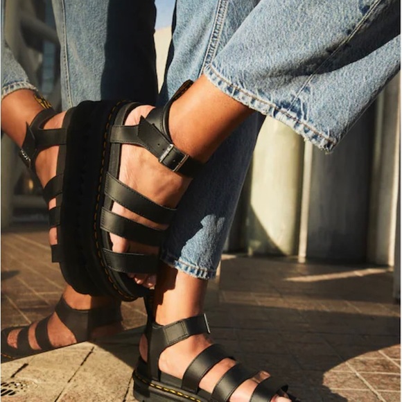 BLAIRE WOMEN'S BRANDO LEATHER STRAP SANDALS - Picture 6 of 8